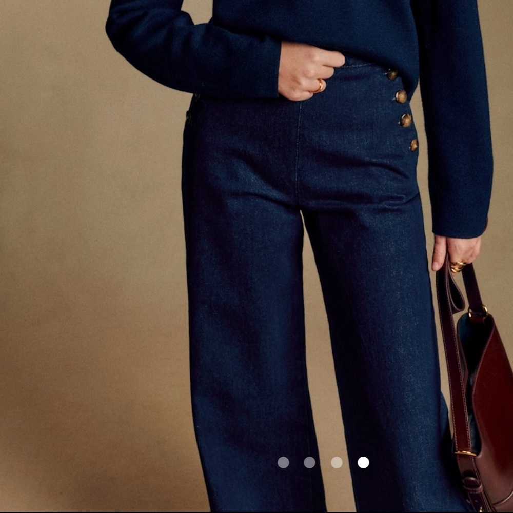 Sézane marino trousers Navy jean